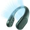 imageJISULIFE Four Turbo Neck Fan Bladeless Portable Hand Free for Outdoor Personal Wearable with Rechargeable Battery Powerful ampamp Low Noise Gifts for MenFriendsFamily  Green