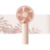 imageJISULIFE Handheld Mini Fan Portable and Small with 3 Speeds USB Rechargeable Battery Operate for Outdoor Indoor Makeup Commute Office Travel Concerts Gifts for Women Men BeigePink