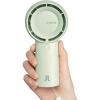 imageJISULIFE Handheld Portable Turbo Fan 16H Max Cooling Time 4000mAh USB Rechargeable Personal Battery Operated Mini Small Pocket Fan with 5 Speeds for TravelOutdoorVacationConcerts  BrownGreen