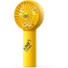 imageJISULIFE Mini Fan Battery Operated Handheld with 2000 mAh or USB Powered Personal Fan3 SpeedsEnhanced Airflow Rechargeable Quiet Pocket for HomeOutdoorWhiteYellow