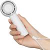 imageJISULIFE Mini Portable FanBladeless Safe Design Powerful Turbo Handheld Fan with 3 Speeds USB Rechargeable Small Pocket Design for TravelLash Gifts For GirlsWomenWhite