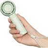 imageJISULIFE Mini Portable FanBladeless Safe Design Powerful Turbo Handheld Fan with 3 Speeds USB Rechargeable Small Pocket Design for TravelLash Gifts For GirlsWomenGreen