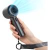 imageJISULIFE Portable Handheld FanSpeed1100 Adjustable Turbo Mini Fan5000mAh Battery Rechargeable Personal Fan with Metal BodyDigital DisplayGifts for Women Men TravelCampingOutdoorGreyGrey
