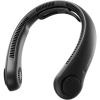 imageJISULIFE Portable Neck Fan Upgraded Neckbrace Personal Hands Free 5 Speed Gears Adjustment 5000 mAh Wearable Bladeless Quiet Rechargeable for Outdoor Indoor Gifts for Women Men BlackBlack