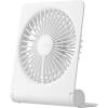imageJISULIFE Small Desk Fan Portable Travel with 4500mAh Battery USB Rechargeable Folding Design for Flexibility Strong Quiet Wind with 4 Speed Modes Ideal Gifts for OfficeHomeCamping  WhiteWhite