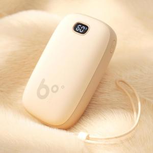 imageJISULIFE Hand Warmers Rechargeable with 9000mAh Backup Power Bank Electric Hand Heater Battery Operated Hand Warmer Ideal Gifts for WomenHerGirlsMenCampingFishingHuntingWarm White