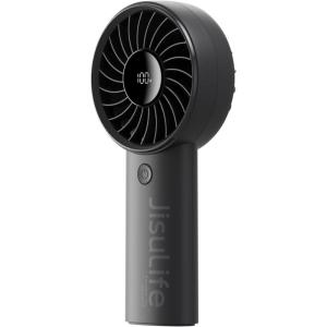 imageJISULIFE Handheld Fan Life45Speed Turbo Wind Pro5000mAh Portable Rechargeable Fan with LED Display Powerful Motor Summer Essentials for TravelBeachVacationMakeupConcertsCruiseBlackBlack
