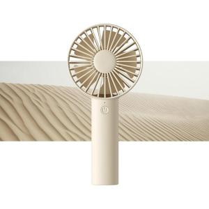 imageJISULIFE Handheld Mini Fan Portable and Small with 3 Speeds USB Rechargeable Battery Operate for Outdoor Indoor Makeup Commute Office Travel Concerts Gifts for Women Men BeigeBeige