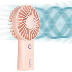 imageJISULIFE Handheld Portable Fan 20H Max Cooling Time Mini Hand Fan 4000mAh USB Rechargeable Personal Fan Battery Operated Small Fan with 3 Speeds for TravelCommuteMakeupOfficePinkPink