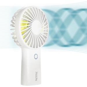 imageJISULIFE Handheld Portable Fan 20H Max Cooling Time Mini Hand Fan 4000mAh USB Rechargeable Personal Fan Battery Operated Small Fan with 3 Speeds for TravelCommuteMakeupOfficePinkWhite