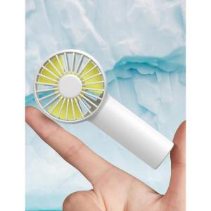 imageJISULIFE Mini Fan Battery Operated Handheld with 2000 mAh or USB Powered Personal Fan3 SpeedsEnhanced Airflow Rechargeable Quiet Pocket for HomeOutdoorWhiteWhite