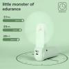 imageJISULIFE Handheld Fan with 4500 mAh Powerbank Max 37 Hours Runtime Pocket Portable Battery Operated or USB Powered Folding Personal Fan 3 Speeds Gifts for Women Men Kids Gift for FestivalWhiteGreen