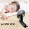 imageJISULIFE Handheld Fan with 4500 mAh Powerbank Max 37 Hours Runtime Pocket Portable Battery Operated or USB Powered Folding Personal Fan 3 Speeds Gifts for Women Men Kids Gift for FestivalWhiteBlack