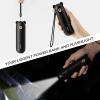 imageJISULIFE Handheld Fan with 4500 mAh Powerbank Max 37 Hours Runtime Pocket Portable Battery Operated or USB Powered Folding Personal Fan 3 Speeds Gifts for Women Men Kids Gift for FestivalWhiteBlack