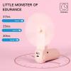 imageJISULIFE Handheld Fan with 4500 mAh Powerbank Max 37 Hours Runtime Pocket Portable Battery Operated or USB Powered Folding Personal Fan 3 Speeds Gifts for Women Men Kids Gift for FestivalWhitePink