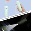 imageJISULIFE Handheld Fan with 4500 mAh Powerbank Max 37 Hours Runtime Pocket Portable Battery Operated or USB Powered Folding Personal Fan 3 Speeds Gifts for Women Men Kids Gift for FestivalWhiteGreen