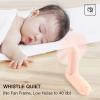 imageJISULIFE Handheld Fan with 4500 mAh Powerbank Max 37 Hours Runtime Pocket Portable Battery Operated or USB Powered Folding Personal Fan 3 Speeds Gifts for Women Men Kids Gift for FestivalWhitePink