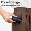 imageJISULIFE Portable Handheld Fan Mini 3 In 1 with Rechargeable Battery Personal Pocket Fan for Travel Outdoor USB Power Bank Flashlight Essential Ideal Gifts for MenWomenFamilyFriends  BlueBlue