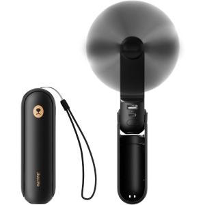 imageJISULIFE Portable Handheld Fan Mini 3 In 1 with Rechargeable Battery Personal Pocket Fan for Travel Outdoor USB Power Bank Flashlight Essential Ideal Gifts for MenWomenFamilyFriends  BlueBlack