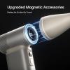 imageJISULIFE Portable Handheld Fan Ultra2 9000mAh Max 25 Hrs 5 IN 1 100 Speed Turbo Fan Rechargeable 18W Power Bank with Flashlight Metal Shell MultiFunction Travel Essentials Gifts for MenGreyBrown