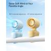 image:imageJISULIFE 2026 Clip Fan  Small amp Stylish with 38H Cooling Soft Night Light OneClick Detachable for Stroller or Desk Safe Stroller Fan for Crib Car Seat Nursery Travel Gifts for Baby Mom BlueBlue