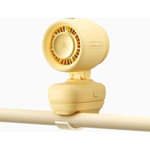 image:imageJISULIFE 2026 Clip Fan  Small amp Stylish with 38H Cooling Soft Night Light OneClick Detachable for Stroller or Desk Safe Stroller Fan for Crib Car Seat Nursery Travel Gifts for Baby Mom BlueYellow