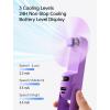 image:imageJISULIFE Handheld Travel Fan Upgraded Mini Portable Fan with Up to 24 Working Hours for Longterm Outdoor Cooling Combines Power Bank and Flashlight Used for Summer Cruise Concert LashBrownPurple