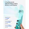 image:imageJISULIFE Handheld Travel Fan Upgraded Mini Portable Fan with Up to 24 Working Hours for Longterm Outdoor Cooling Combines Power Bank and Flashlight Used for Summer Cruise Concert LashBrownCyan