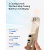 image:imageJISULIFE Handheld Travel Fan Upgraded Mini Portable Fan with Up to 24 Working Hours for Longterm Outdoor Cooling Combines Power Bank and Flashlight Used for Summer Cruise Concert LashBrownBrown