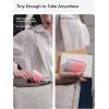 image:imageJISULIFE Portable Necklace Fan with 100 Speeds 40000RPM Digital Display 4500mAh Personal Waist Fan for 16H Cooling ClipOn Wearable Design for Outdoor Travel Fashionable Gift for WomenPink