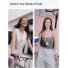 image:imageJISULIFE Portable Necklace Fan with 100 Speeds 40000RPM Digital Display 4500mAh Personal Waist Fan for 16H Cooling ClipOn Wearable Design for Outdoor Travel Fashionable Gift for WomenPink