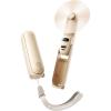 image:imageJISULIFE Handheld Travel Fan Upgraded Mini Portable Fan with Up to 24 Working Hours for Longterm Outdoor Cooling Combines Power Bank and Flashlight Used for Summer Cruise Concert LashBrownBrown