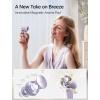 image:imageJISULIFE Handheld Fan Pro1 Mini  Refined Utility Elite PU Leather 30 Hour Cooling Power Aroma Pod 100Speed Precision Portable Fan for Travel Outdoor Concerts Gifts for Women Men BlackMisty Purple
