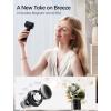 image:imageJISULIFE Handheld Fan Pro1 Mini  Refined Utility Elite PU Leather 30 Hour Cooling Power Aroma Pod 100Speed Precision Portable Fan for Travel Outdoor Concerts Gifts for Women Men BlackVelvet Black