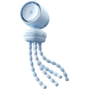 image:imageJISULIFE Chic Stroller Fan 2026 Baby Cool Helper Smart 120 Auto Oscillation with 100 Speeds 21H SuperLong Battery Portable Baby Fan for Crib Stroller amp Bedroom Gift for MomsBlueBlue