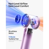 image:imageJISULIFE Handheld Fan40H Endurance Iridescent Purple Portable Fan with LED Display 100Level Speed USBC Fast Rechargeable Trendy Personal Design for Festivals Concerts Sports Travel GiftsIridescent Purple