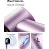 image:imageJISULIFE Handheld Fan40H Endurance Iridescent Purple Portable Fan with LED Display 100Level Speed USBC Fast Rechargeable Trendy Personal Design for Festivals Concerts Sports Travel GiftsIridescent Purple