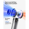image:imageJISULIFE Handheld Fan40H Endurance Iridescent Purple Portable Fan with LED Display 100Level Speed USBC Fast Rechargeable Trendy Personal Design for Festivals Concerts Sports Travel GiftsIridescent Silver
