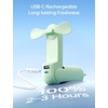 image:imageJISULIFE 3 IN 1 Handheld Mini Fan  Portable Fan amp Power Bank amp Flashlight 19H Max Cooling USB Rechargeable PocketSized for Travel Cruise Concerts Makeup 2026 Summer Gifts for WomenGreen  19H Max Cooling USB Rechargeable PocketSized Handheld Fan for Travel Cruise Concerts Makeup Summer Gifts for WomenLight Green