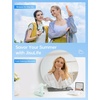 image:imageJISULIFE 3 IN 1 Handheld Mini Fan  Portable Fan amp Power Bank amp Flashlight 19H Max Cooling USB Rechargeable PocketSized for Travel Cruise Concerts Makeup 2026 Summer Gifts for WomenGreen  19H Max Cooling USB Rechargeable PocketSized Handheld Fan for Travel Cruise Concerts Makeup Summer Gifts for WomenLight Green