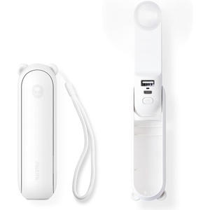 image:imageJISULIFE 3 IN 1 Handheld Mini Fan  Portable Fan amp Power Bank amp Flashlight 19H Max Cooling USB Rechargeable PocketSized for Travel Cruise Concerts Makeup 2026 Summer Gifts for WomenGreen  19H Max Cooling USB Rechargeable PocketSized Handheld Fan for Travel Cruise Concerts Makeup Summer Gifts for WomenWhite