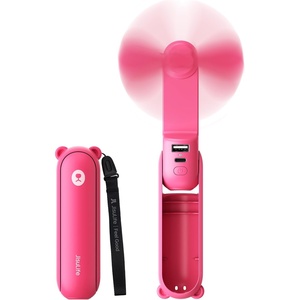 image:imageJISULIFE 3 IN 1 Handheld Mini Fan  Portable Fan amp Power Bank amp Flashlight 19H Max Cooling USB Rechargeable PocketSized for Travel Cruise Concerts Makeup 2026 Summer Gifts for WomenGreen  19H Max Cooling USB Rechargeable PocketSized Handheld Fan for Travel Cruise Concerts Makeup Summer Gifts for WomenFuchsia